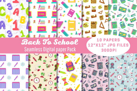 Back to School Seamless Patterns Graphic: A Strategic Tool for Creative Success