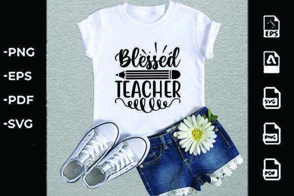 Back to School SVG Design: Blessed Teacher for Creative Expression