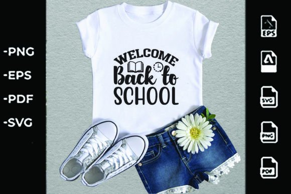 Back to School SVG Design: Welcome Back T