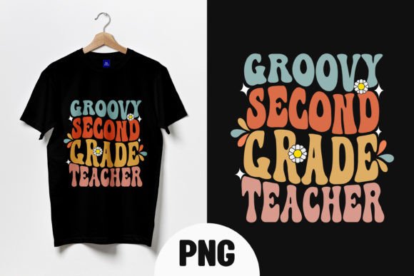 Groovy 2nd Grade Teacher-Back to School Design: A Versatile Choice for Creative Projects