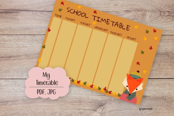 School Timetable, Back to School: A Practical Resource for Organized Learning
