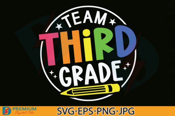 Team Third Grade SVG, 3rd Back to School: A Creative Tool for Every Project