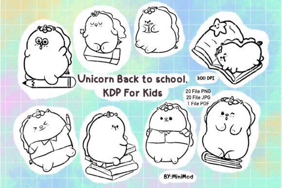 Unicorn Back to School Coloring KDP: A Digital Resource for Kids